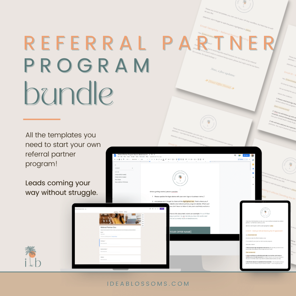 Image of this product: The Referral Partner Program Bundle