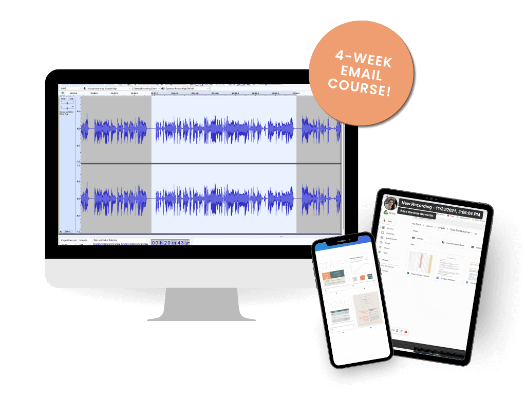 Podcast Manager Course mockup of materials